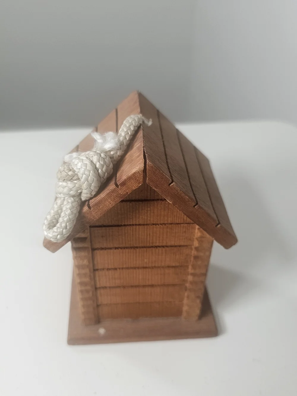 Wooden Small Pet House Ornament - Brown